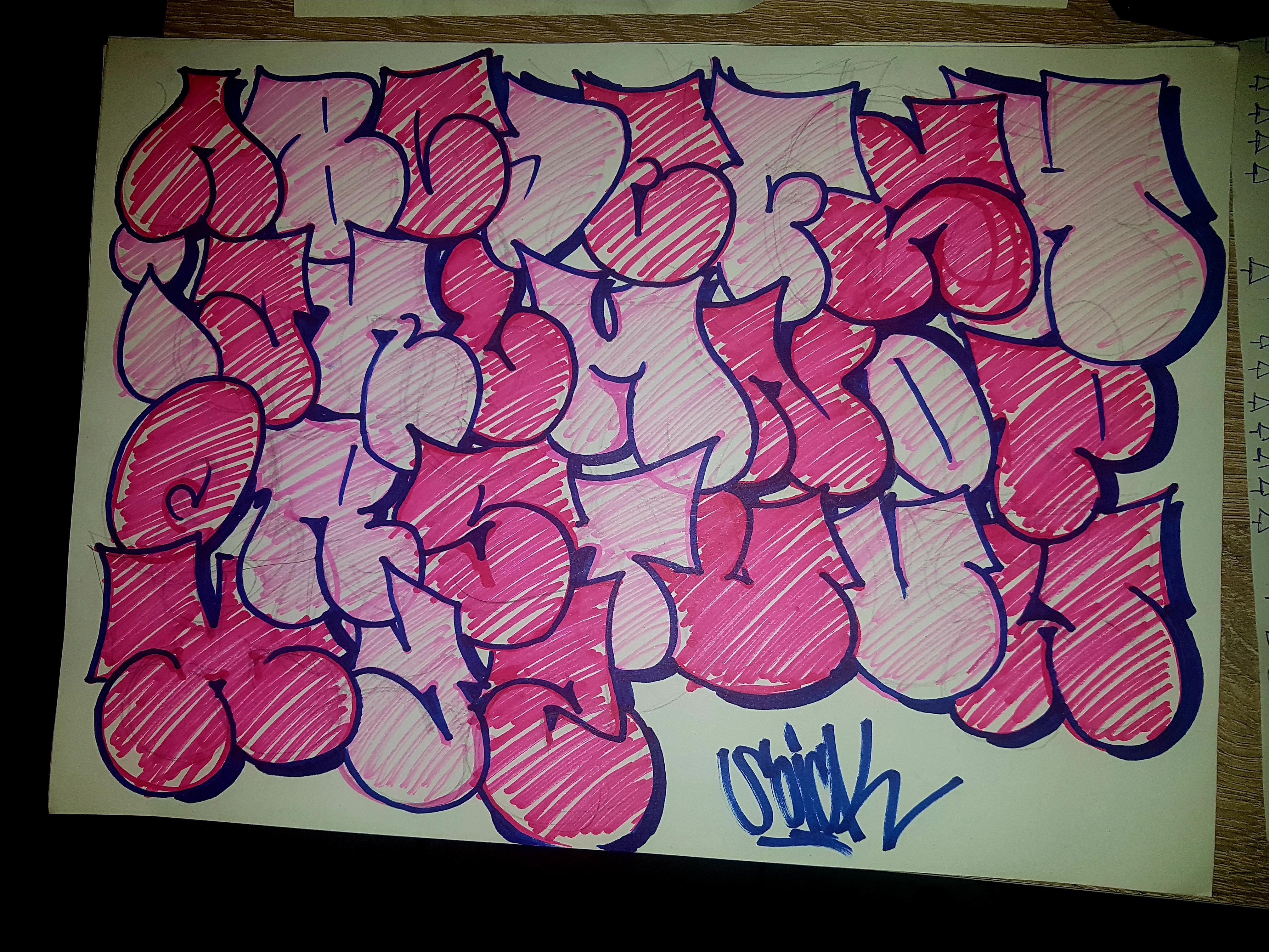 Detail Graffiti Throw Up Abc Nomer 8