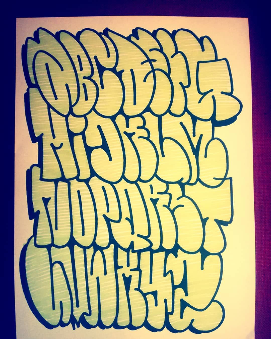 Detail Graffiti Throw Up Abc Nomer 9