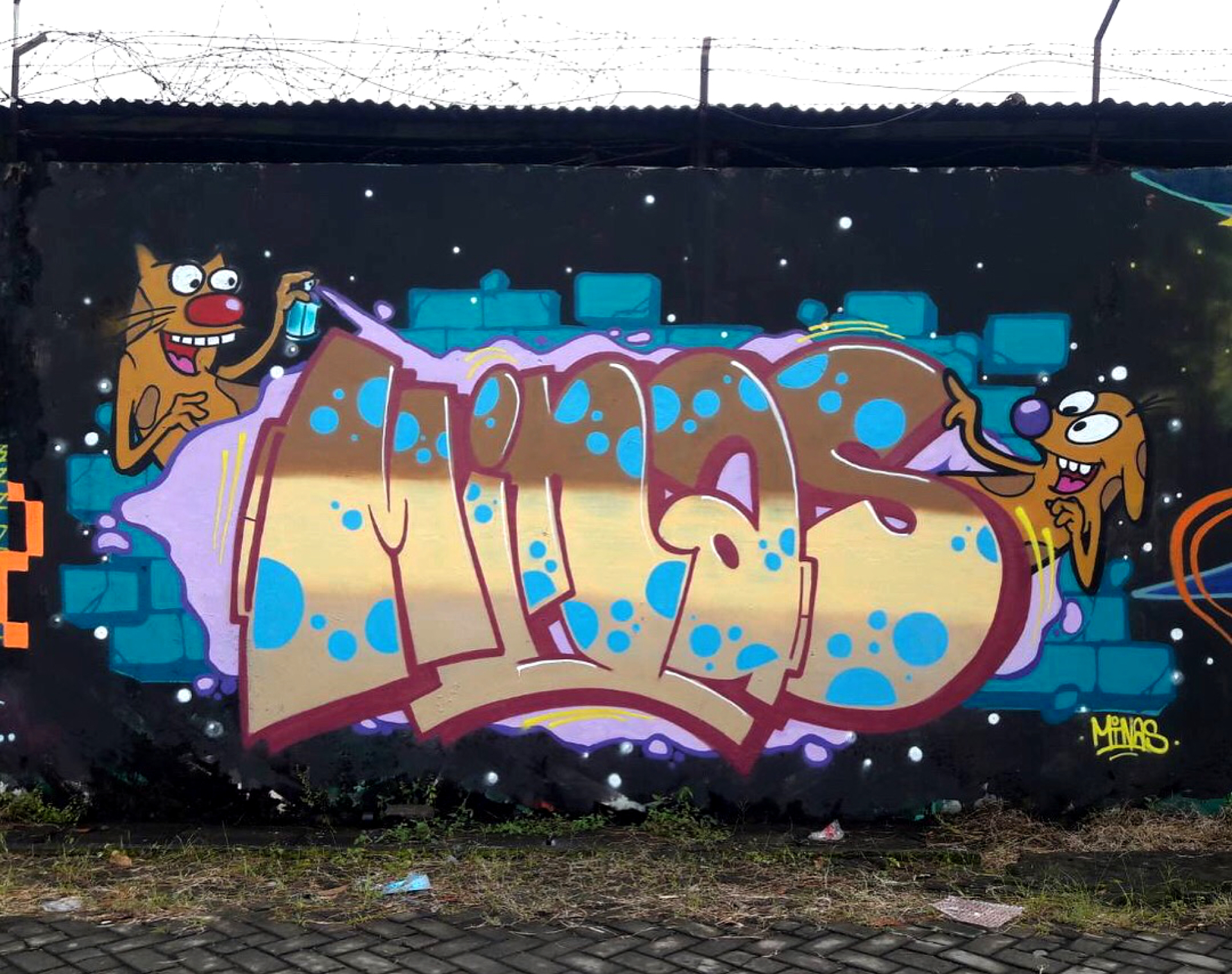 Detail Graffiti Throw Up Yogya Karta Nomer 5