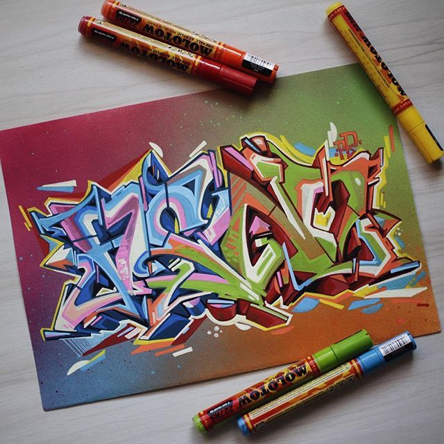 Detail Graffiti Tidak Warna Nomer 4