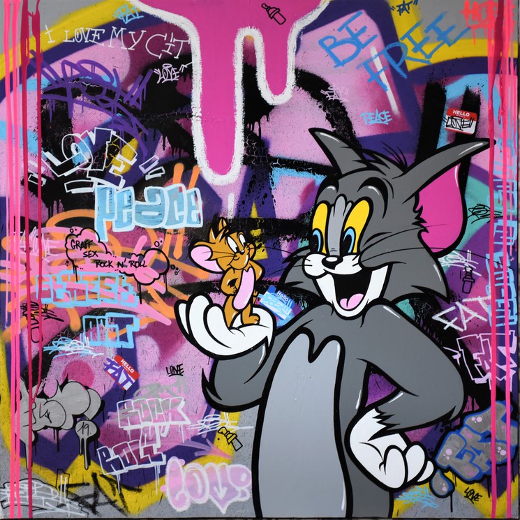 Detail Graffiti Tom And Jerry Nomer 12