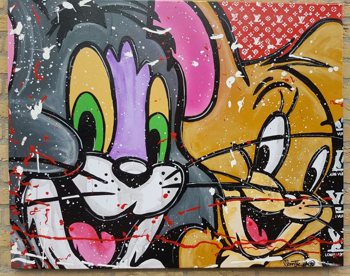 Detail Graffiti Tom And Jerry Nomer 21