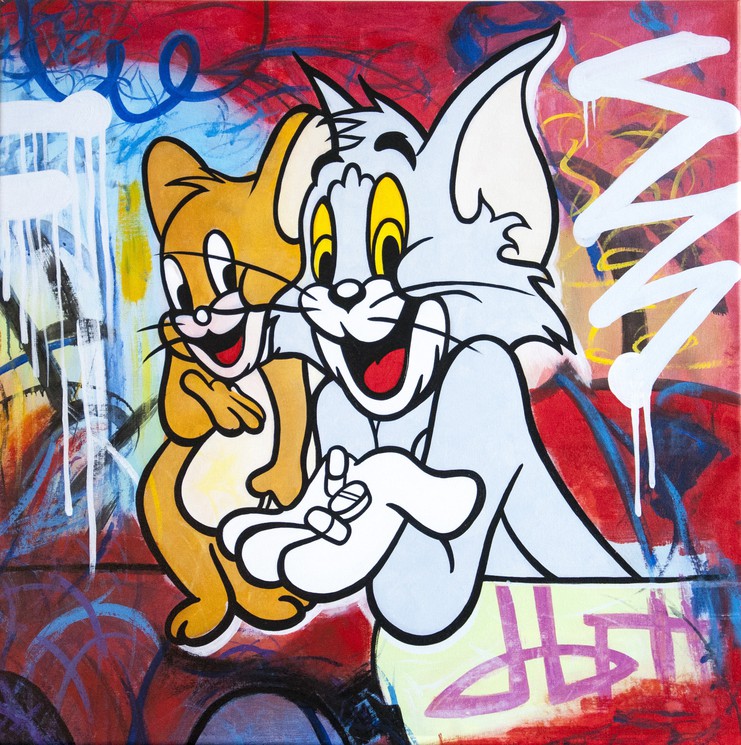 Detail Graffiti Tom And Jerry Nomer 35