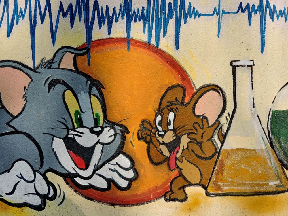 Detail Graffiti Tom And Jerry Nomer 40