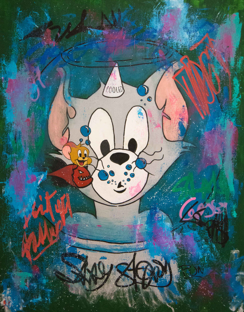 Detail Graffiti Tom And Jerry Nomer 46