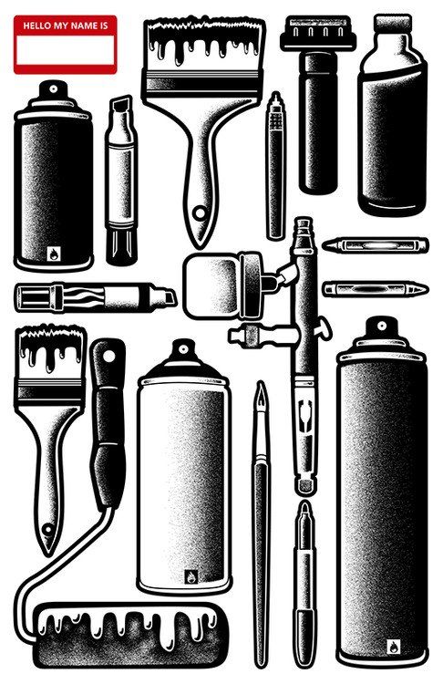 Detail Graffiti Tools Vector Nomer 11