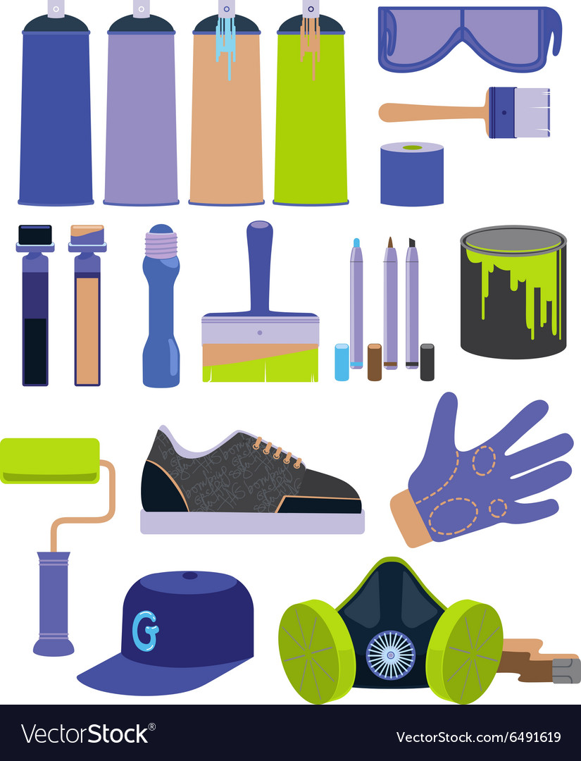 Detail Graffiti Tools Vector Nomer 5