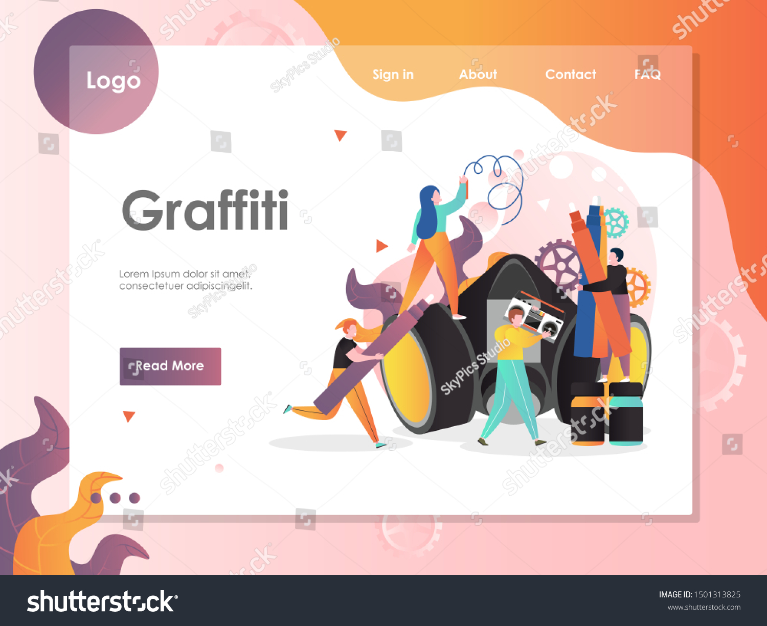Detail Graffiti Tools Vector Nomer 41