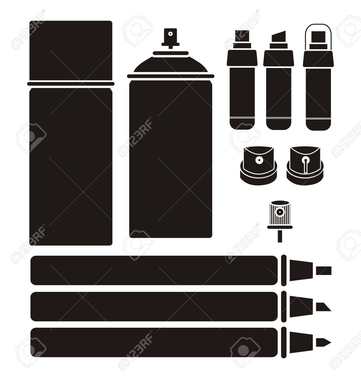 Detail Graffiti Tools Vector Nomer 9