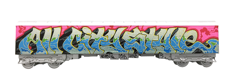 Detail Graffiti Toy Train Nomer 17