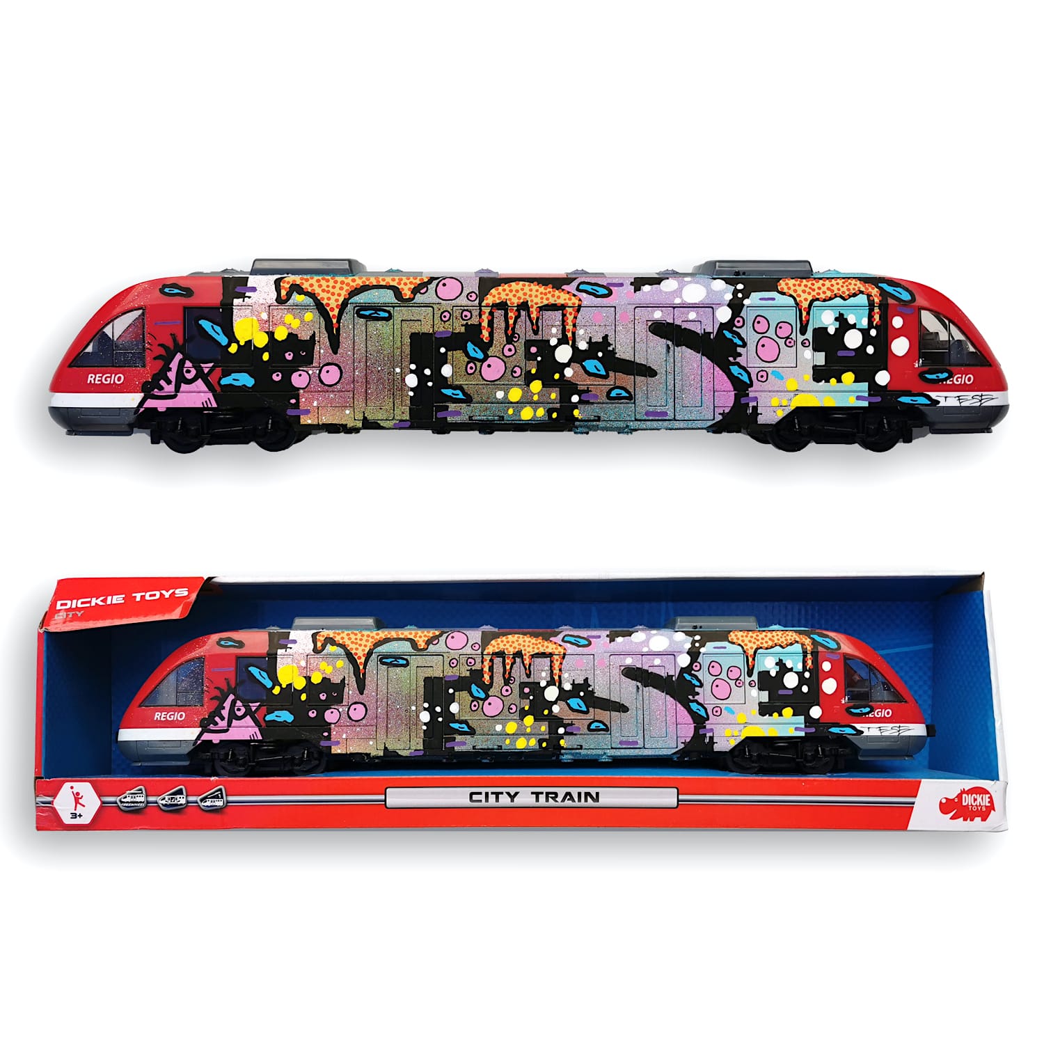 Detail Graffiti Toy Train Nomer 47