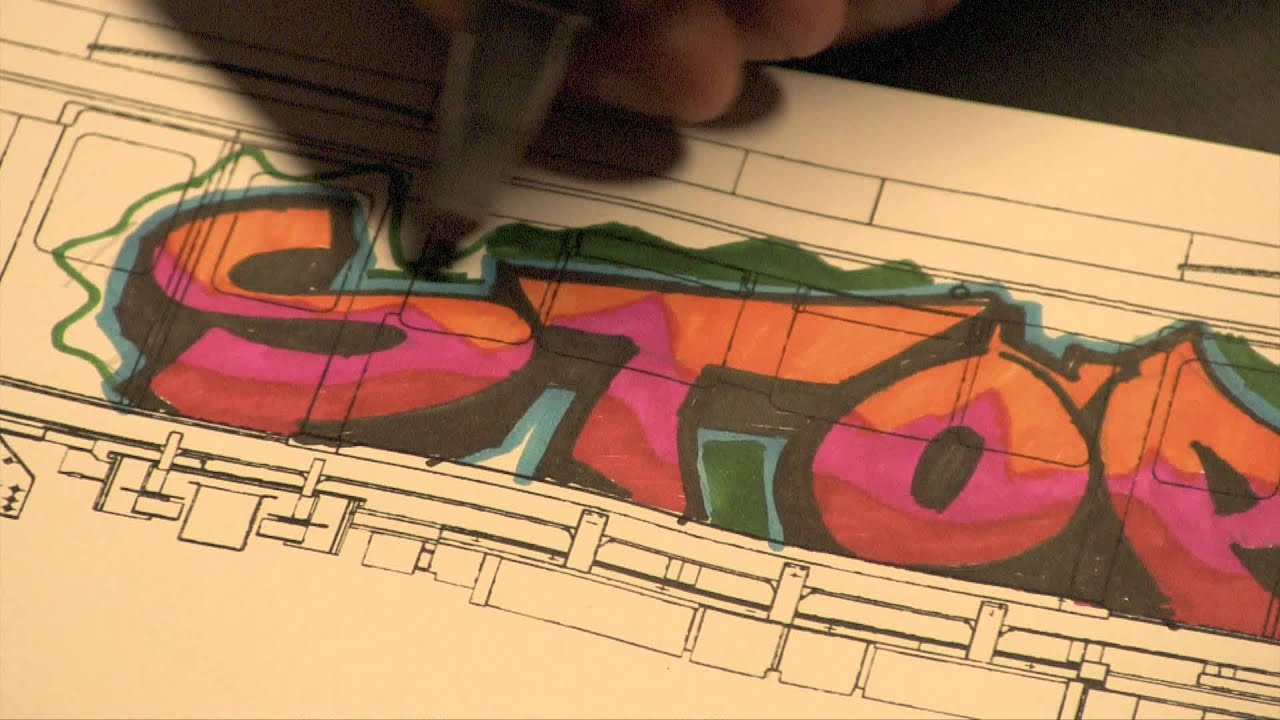 Detail Graffiti Train Drawing Nomer 12