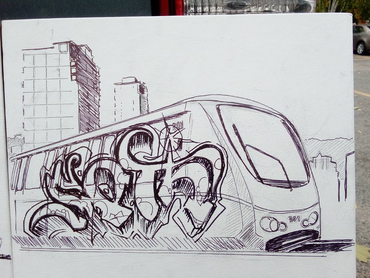 Detail Graffiti Train Drawing Nomer 5