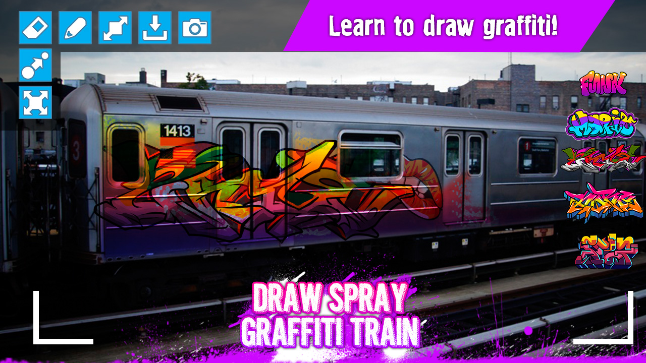 Detail Graffiti Train Drawing Nomer 42