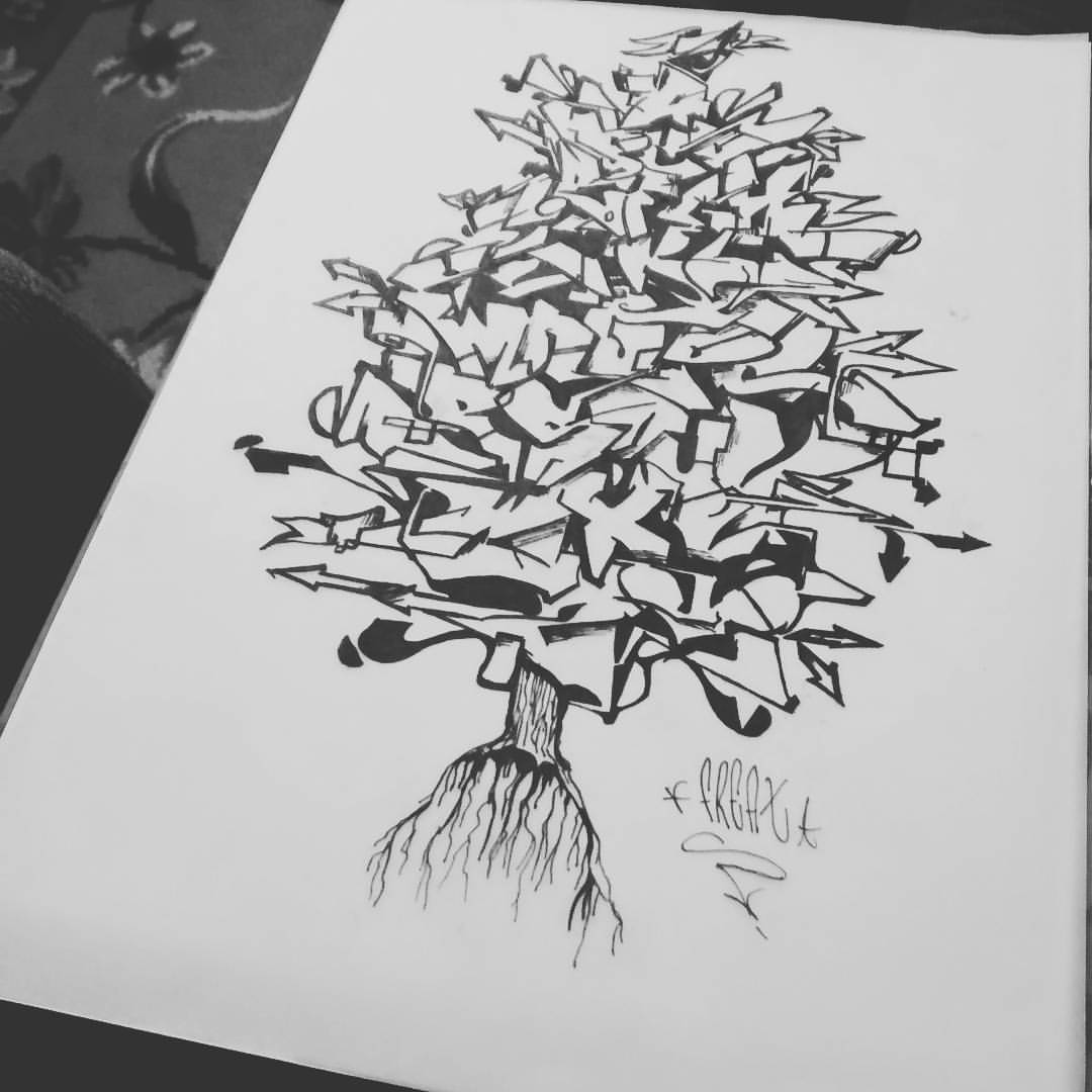 Detail Graffiti Tree Drawing Nomer 3