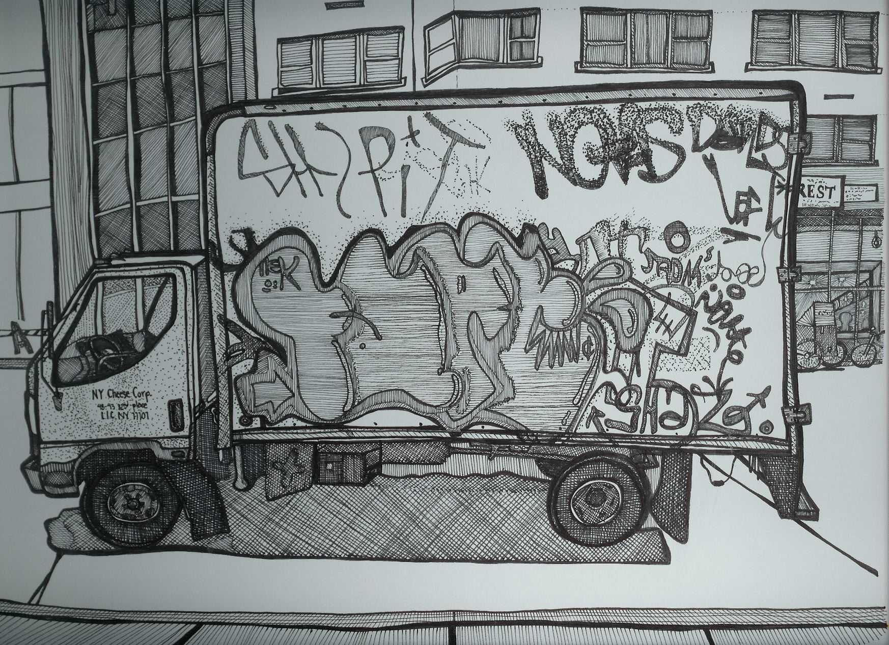 Detail Graffiti Truck Nomer 30
