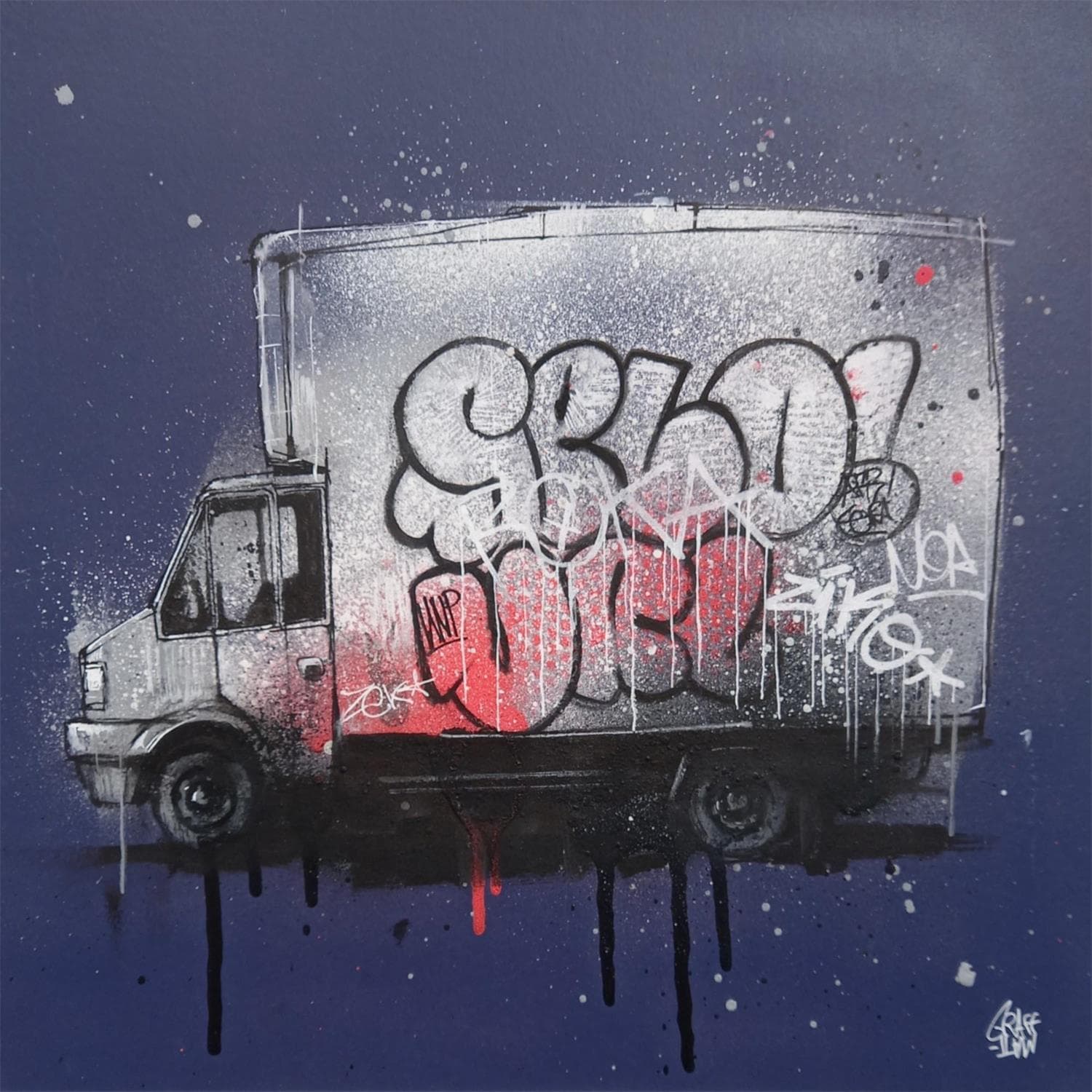 Detail Graffiti Truck Drawing Nomer 25