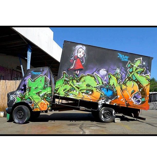 Detail Graffiti Truck Drawing Nomer 28