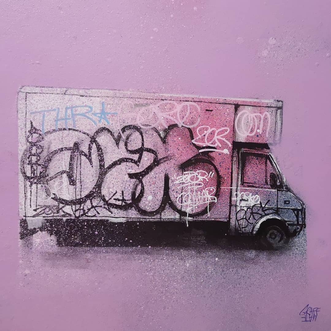 Detail Graffiti Truck Drawing Nomer 48