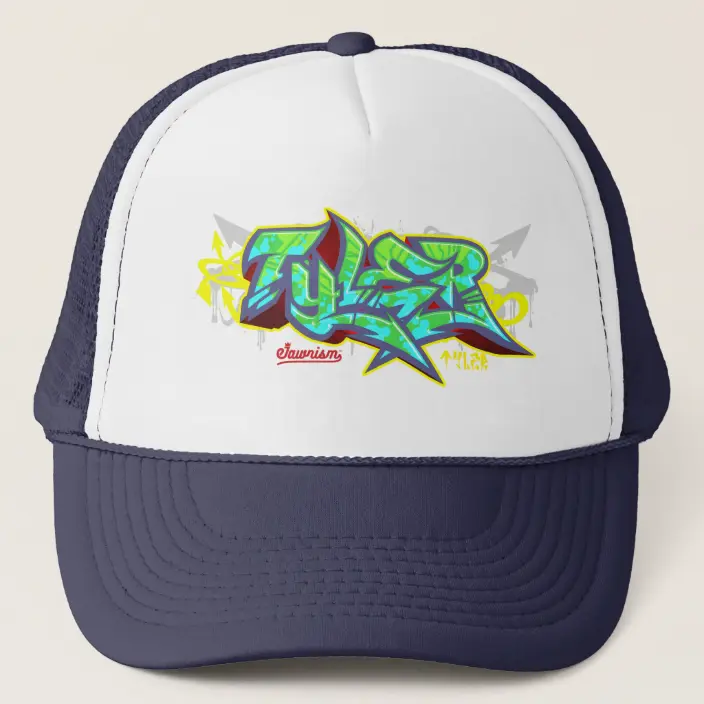 Detail Graffiti Trucker Hat Nomer 11