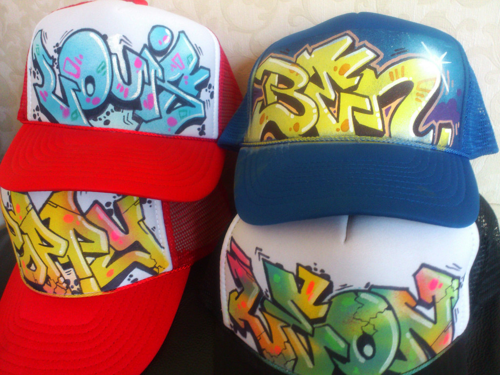 Detail Graffiti Trucker Hat Nomer 4