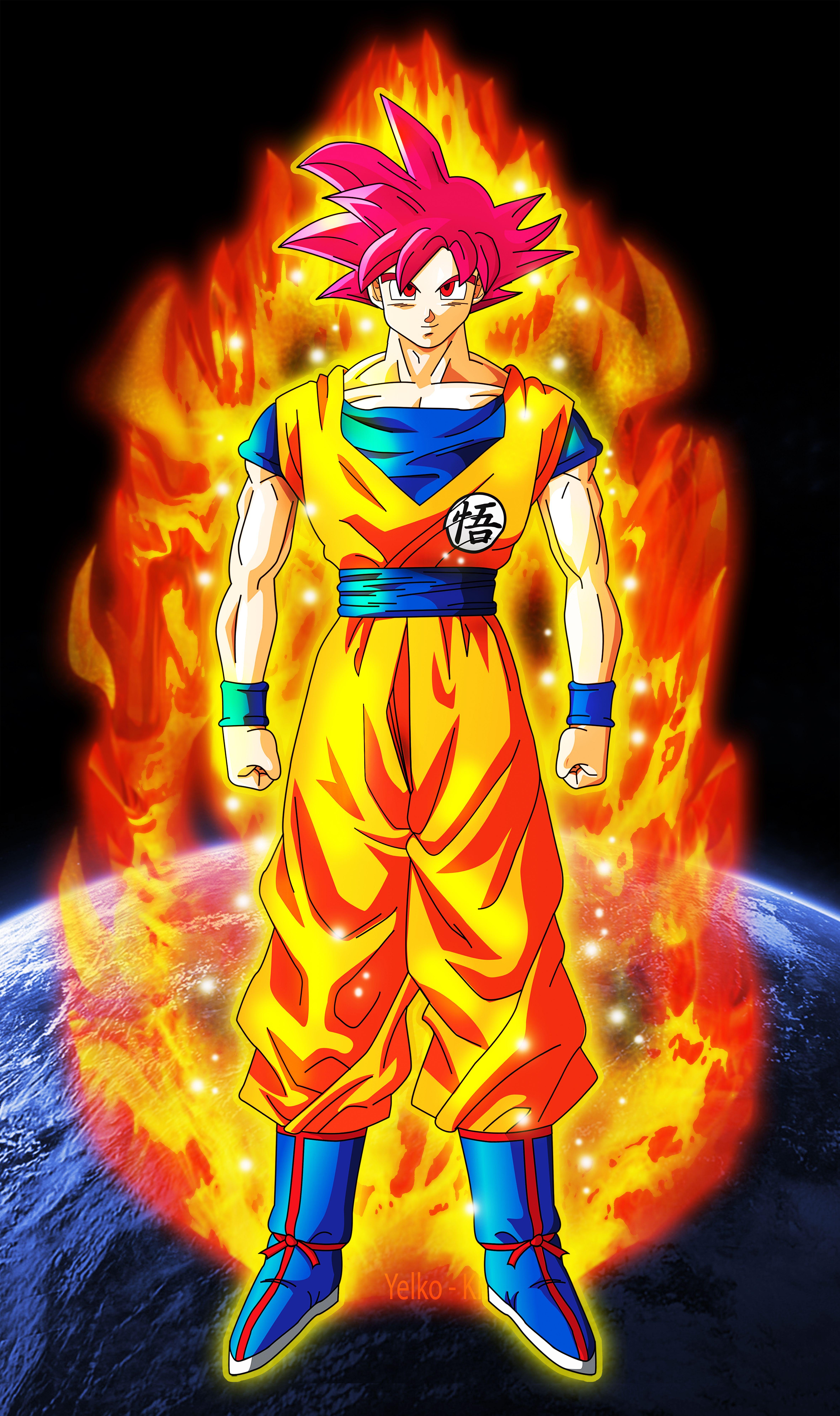 Detail Goku Super Saiyan God Wallpaper Nomer 11