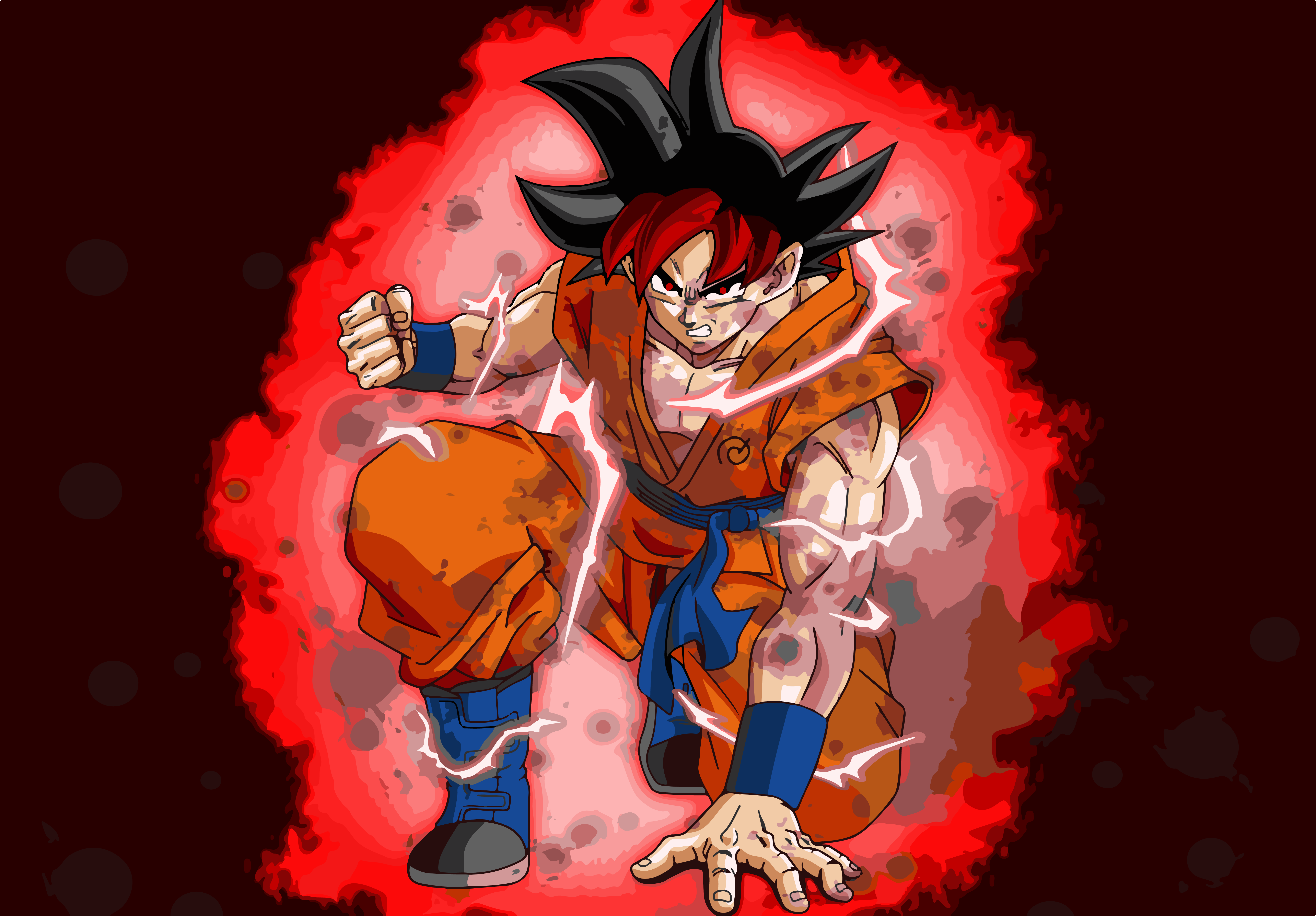 Detail Goku Super Saiyan God Wallpaper Nomer 19