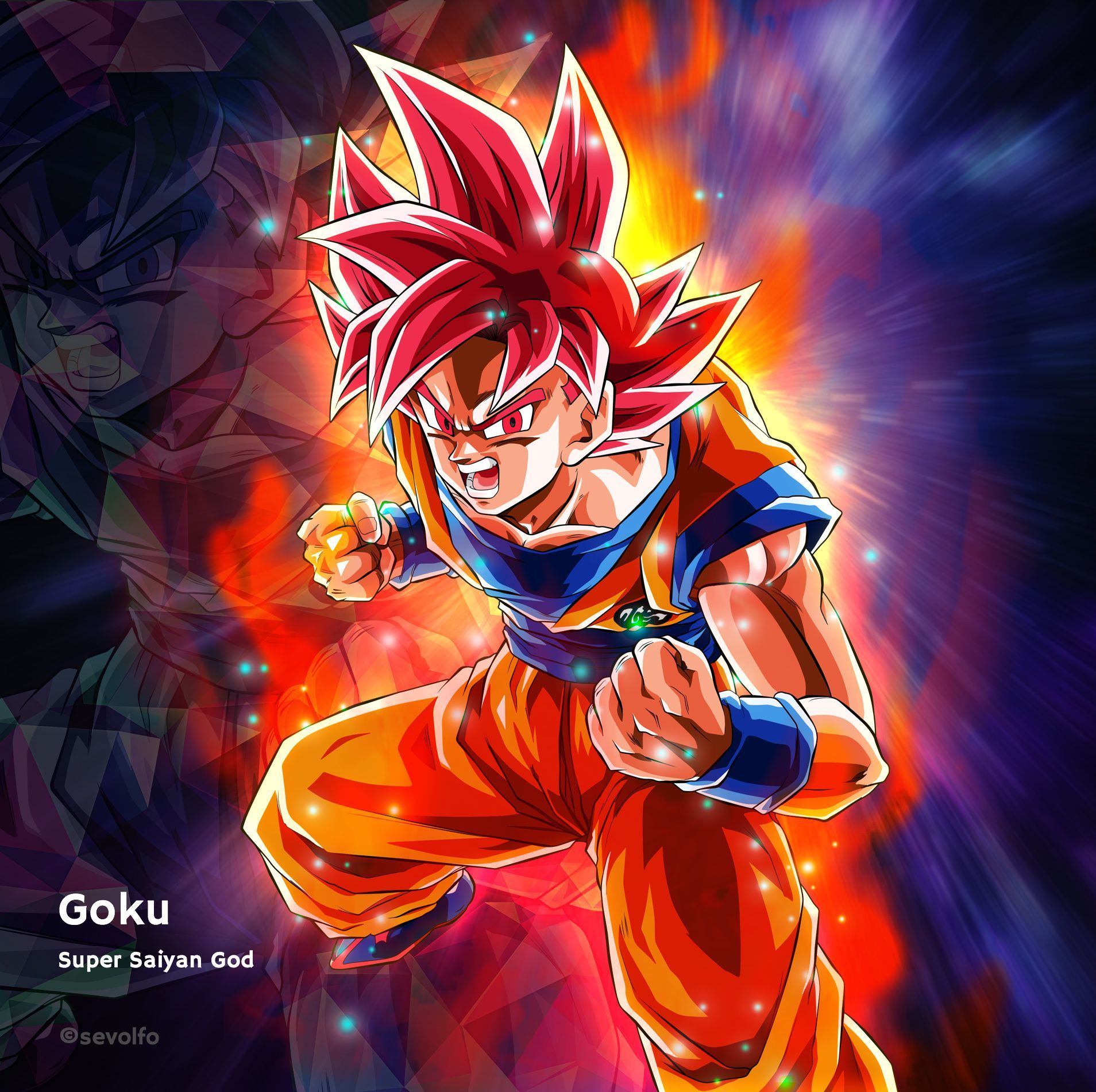 Detail Goku Super Saiyan God Wallpaper Nomer 23