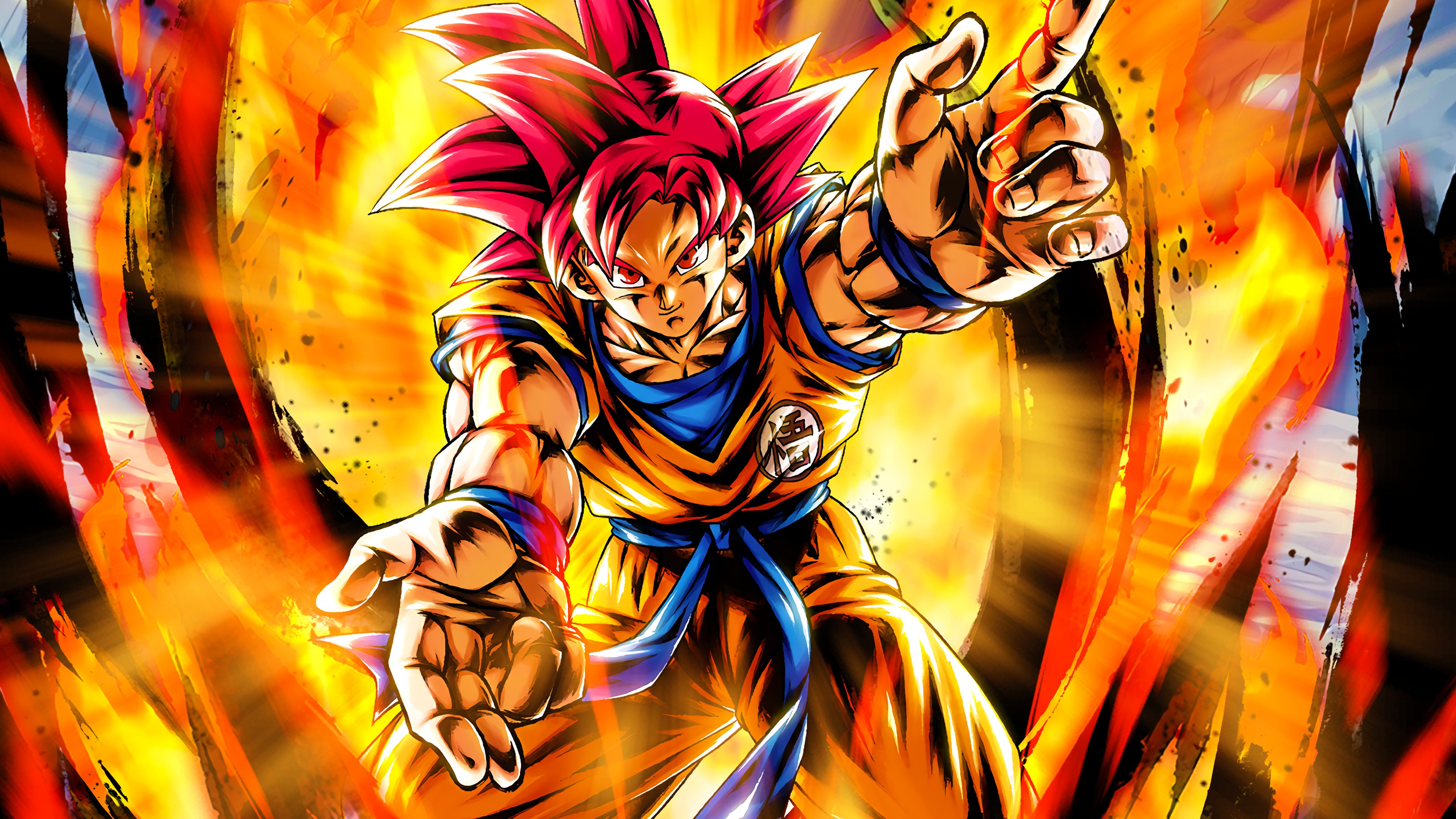 Detail Goku Super Saiyan God Wallpaper Nomer 25