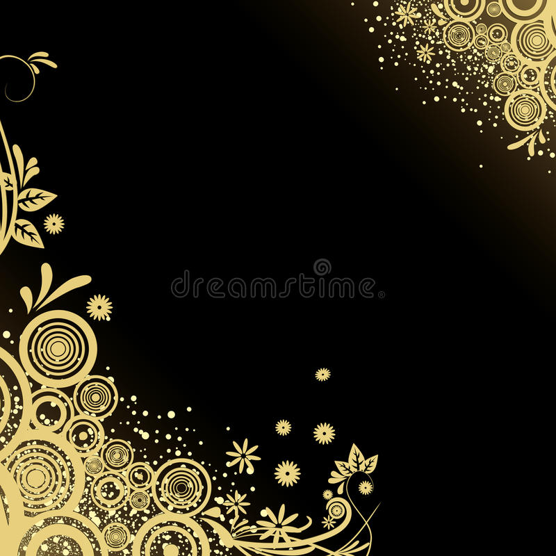 Detail Gold And Black Background Design Nomer 8