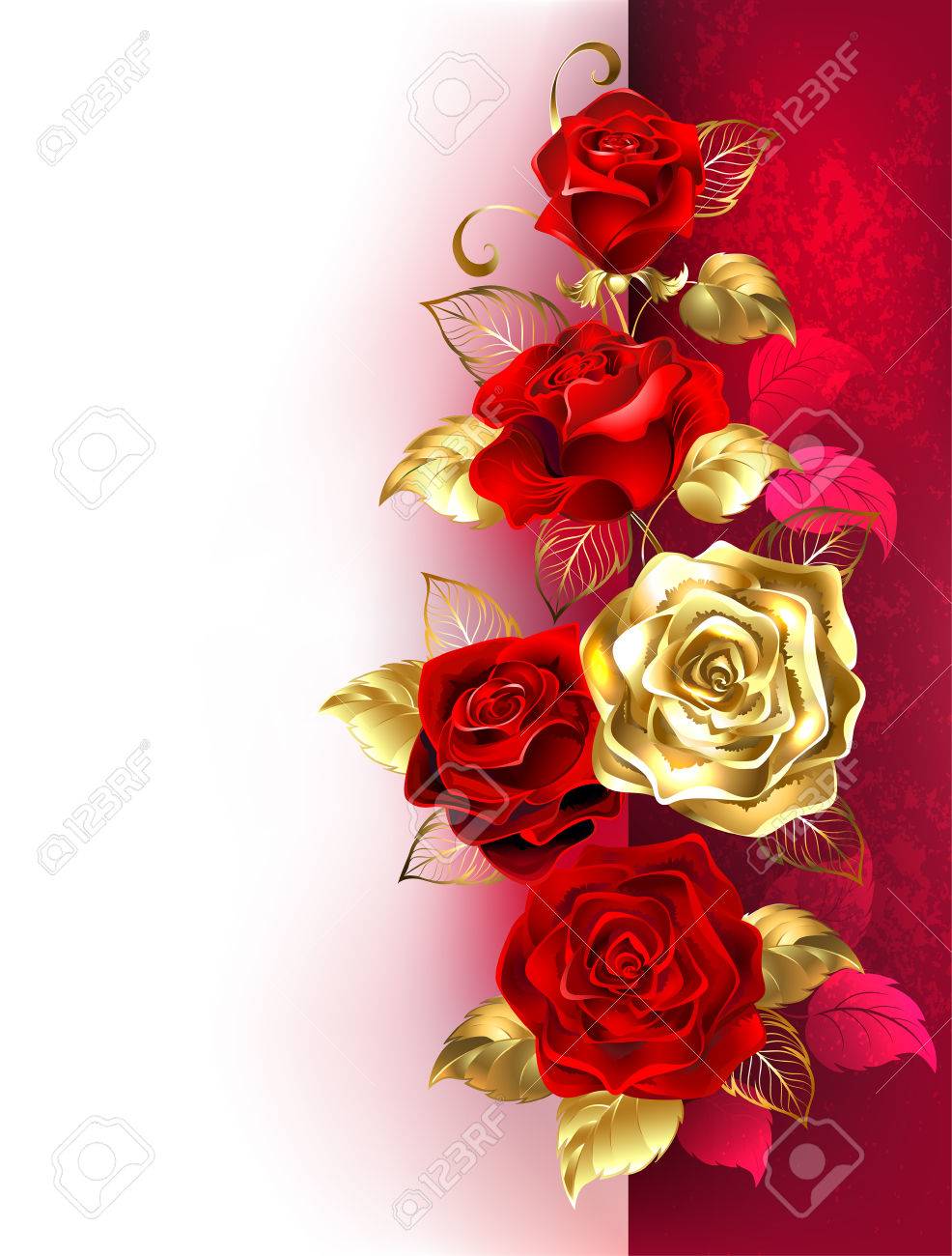 Detail Gold And Red Background Design Nomer 19