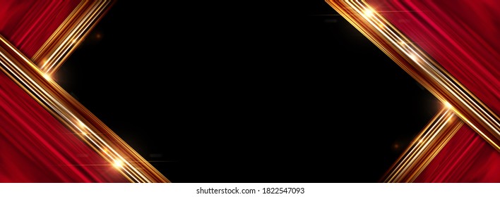 Detail Gold And Red Background Design Nomer 23