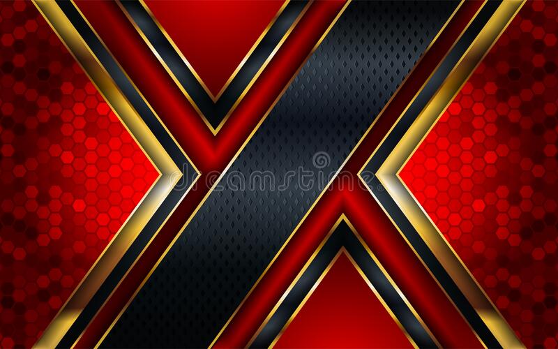 Detail Gold And Red Background Design Nomer 33