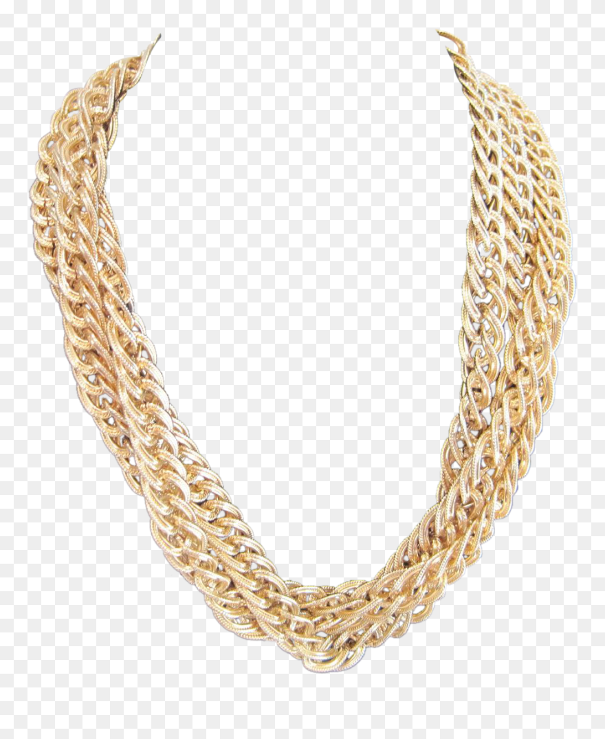 Detail Gold Chain Necklace Png Nomer 29