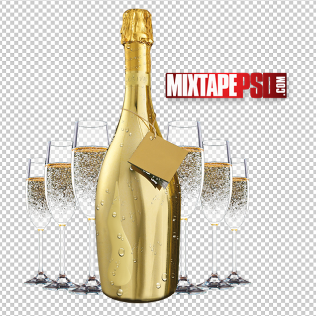 Detail Gold Champagne Bottle Png Nomer 44