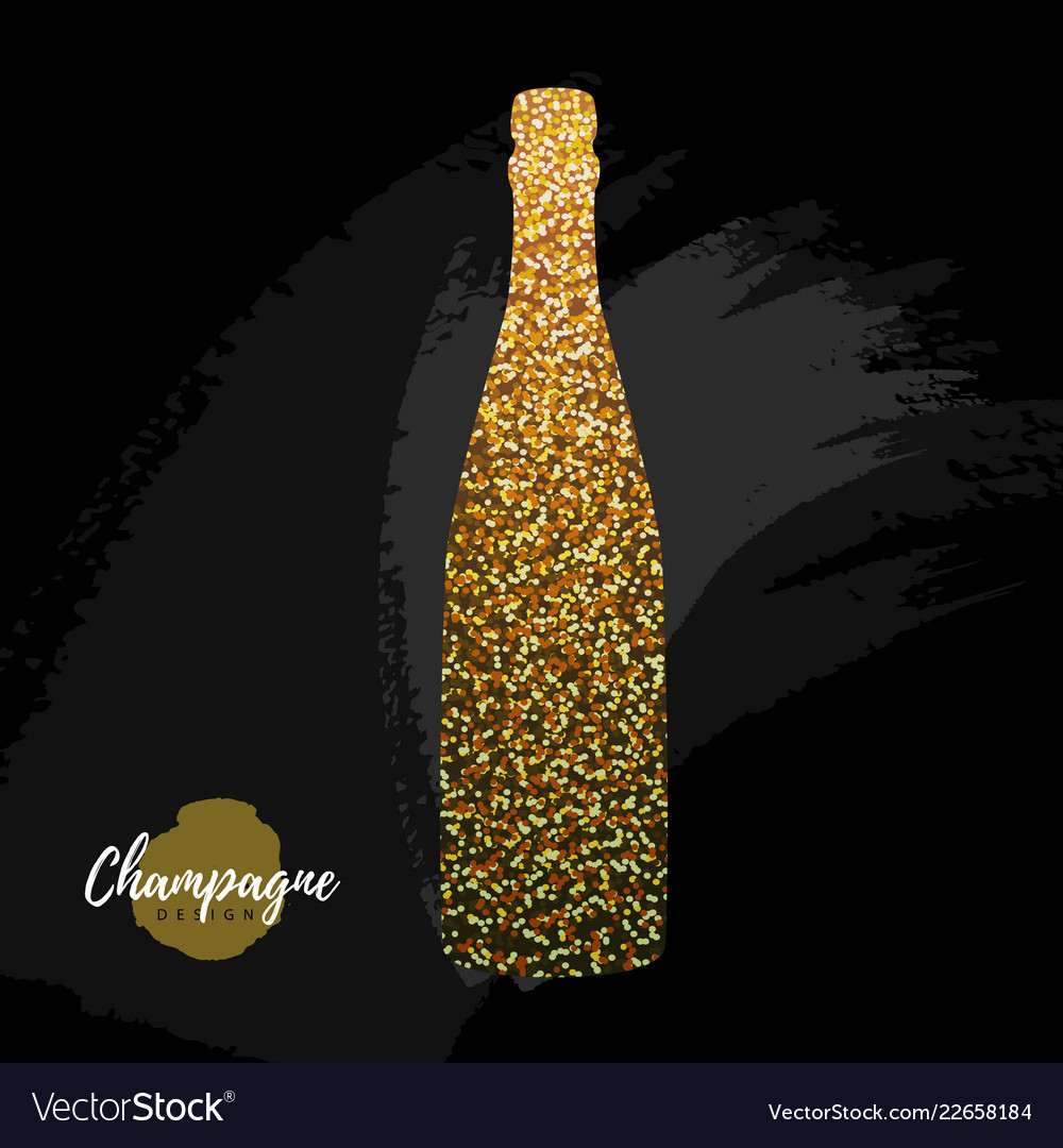 Detail Gold Champagne Bottle Png Nomer 52