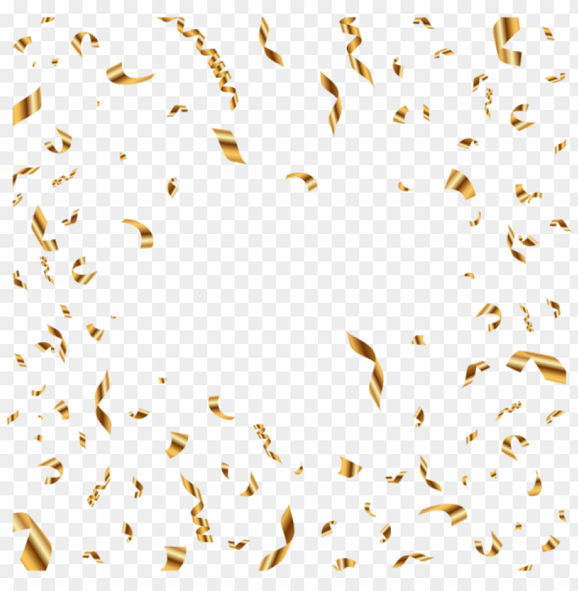 Gold Confetti Transparent Png - KibrisPDR