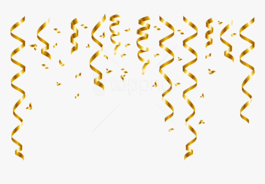 Detail Gold Confetti Transparent Png Nomer 12