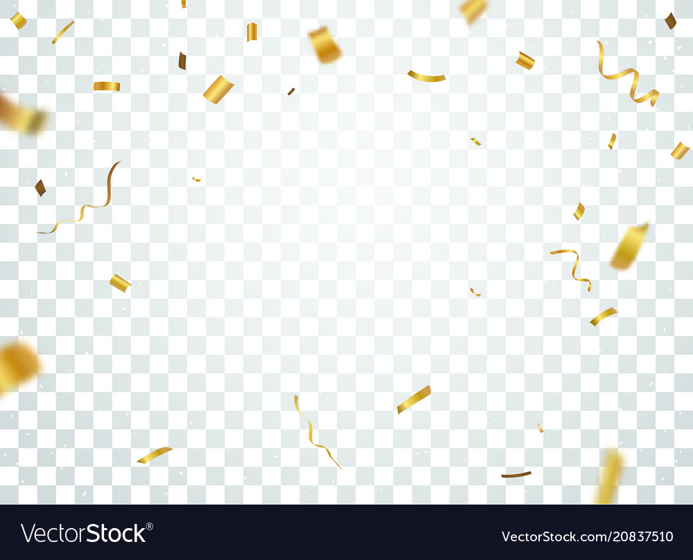 Detail Gold Confetti Transparent Png Nomer 16