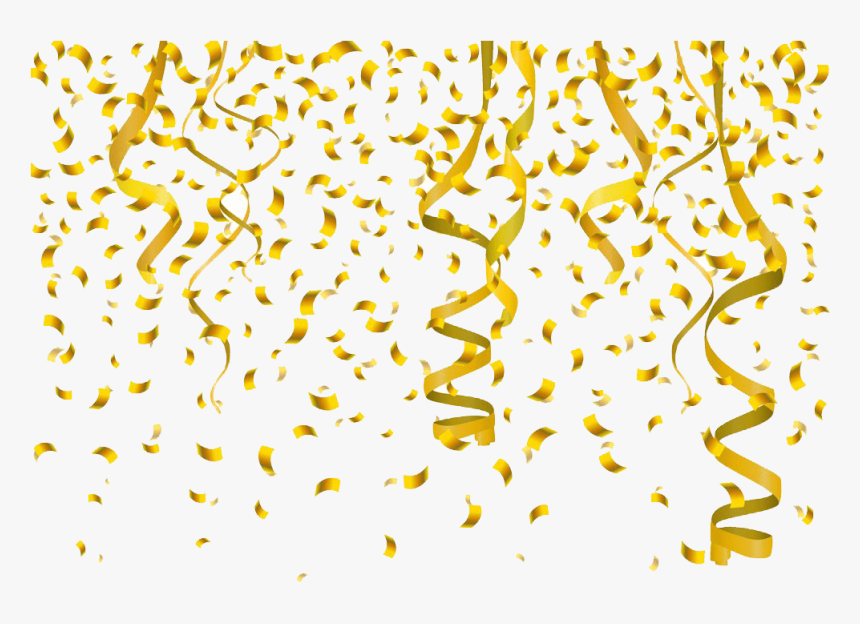 Download Gold Confetti Transparent Png Nomer 22