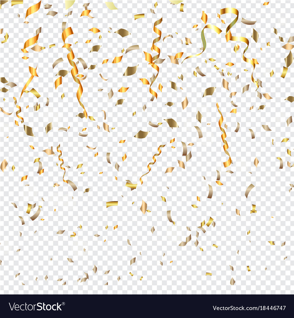 Detail Gold Confetti Transparent Png Nomer 6