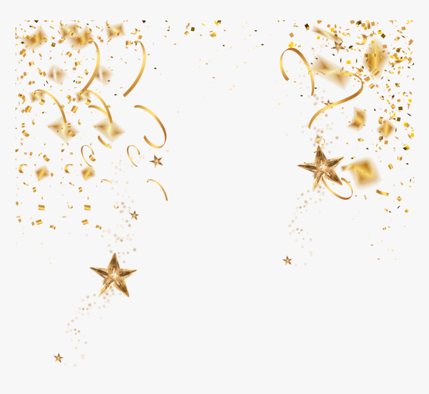 Detail Gold Confetti Transparent Png Nomer 8