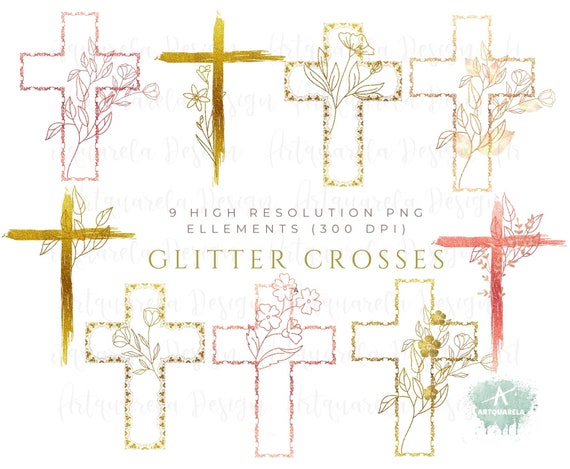 Detail Gold Cross Clipart Png Nomer 21