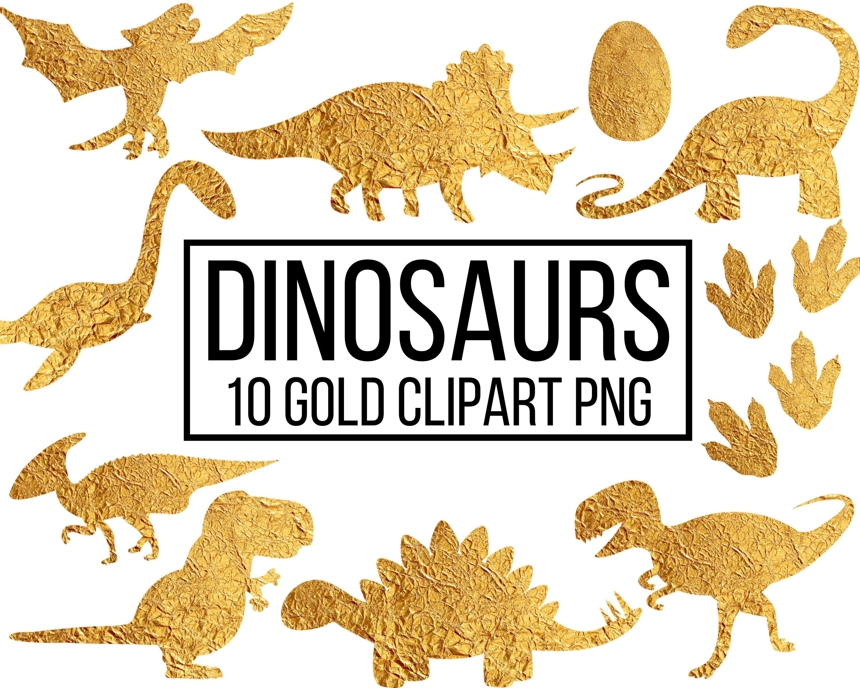 Detail Gold Dinosaur Clipart Nomer 3