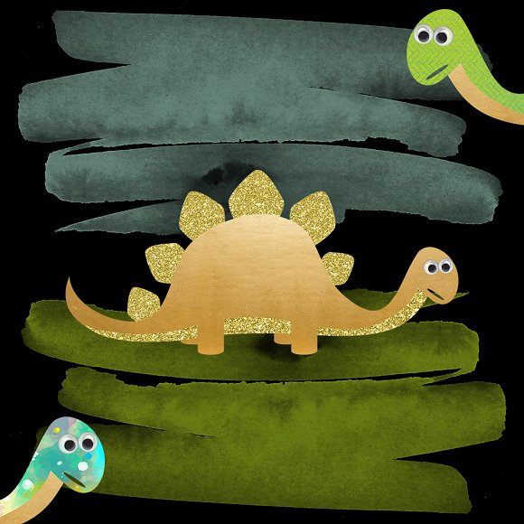 Detail Gold Dinosaur Clipart Nomer 47