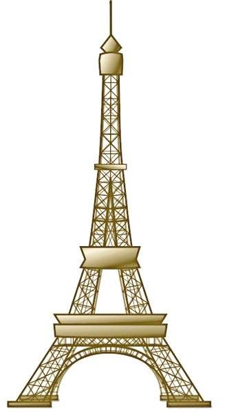 Detail Gold Eiffel Tower Clipart Nomer 16