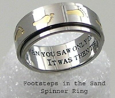 Detail Gold Footprints In The Sand Ring Nomer 16