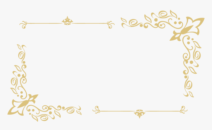 Detail Gold Frame Vector Png Nomer 5