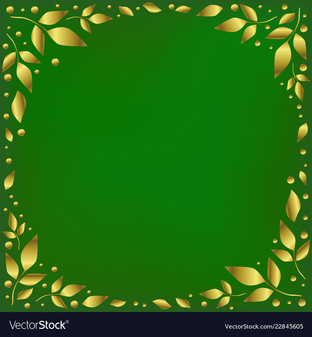 Detail Gold Green Background Nomer 18