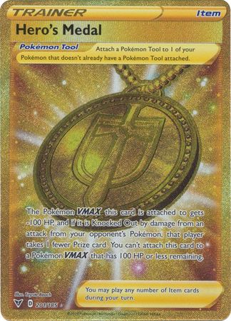 Detail Gold Heroes Medal Pokemon Card Nomer 2